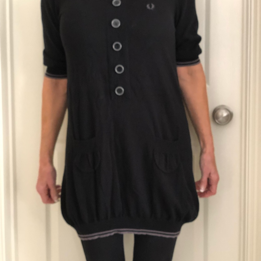 Fred Perry Shirt Banded Shirt Dress